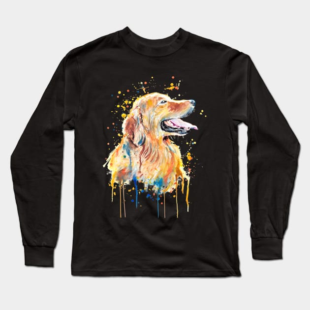 Yellow Labrador Dog Long Sleeve T-Shirt by beaugeste2280@yahoo.com